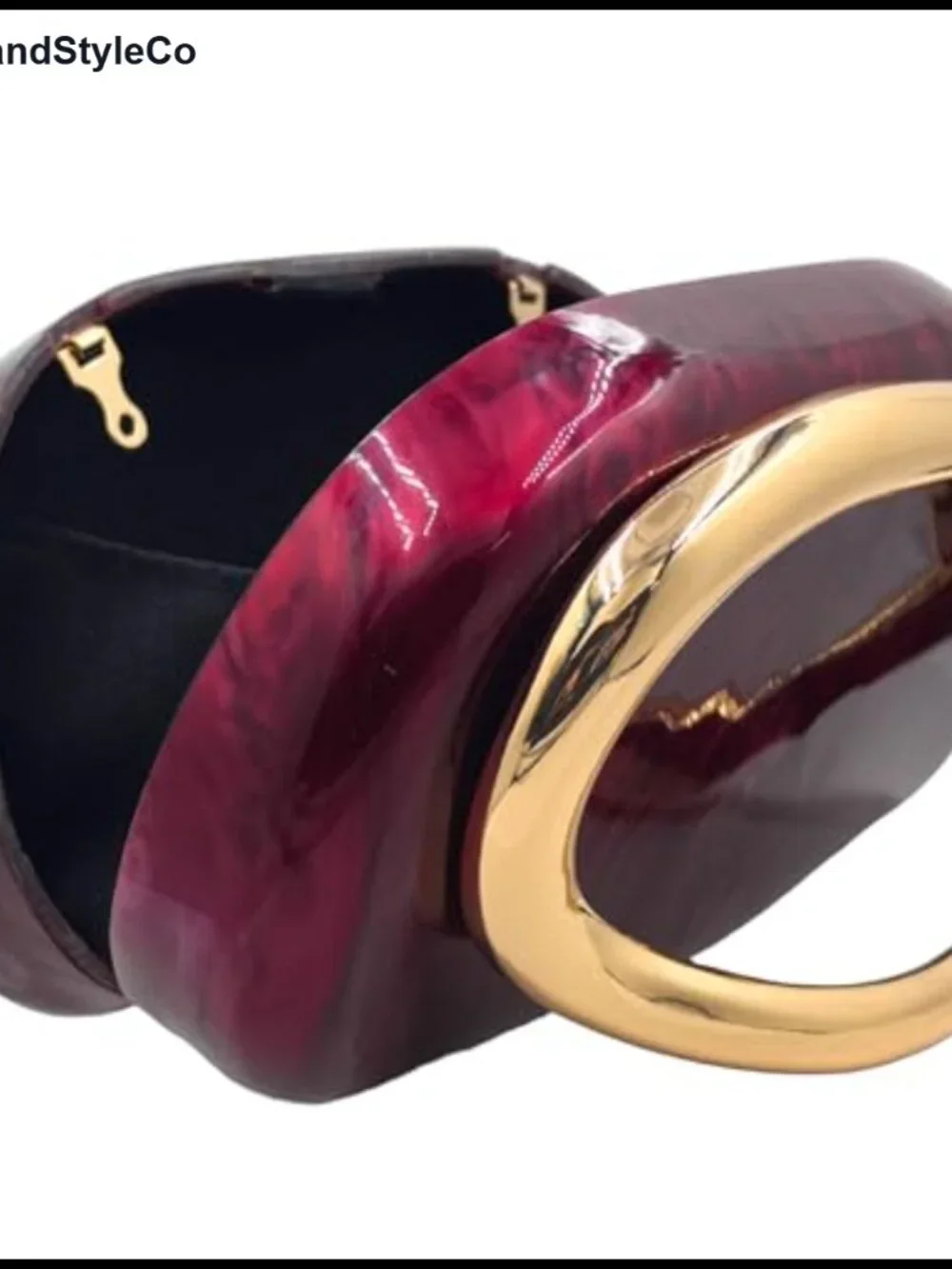 Acrylic Clutch Purse for Women Formal, Mini Hardcase Evening Bag with Metal